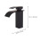 Black Waterfall Bad Armatur Austauschbare Spüle 2