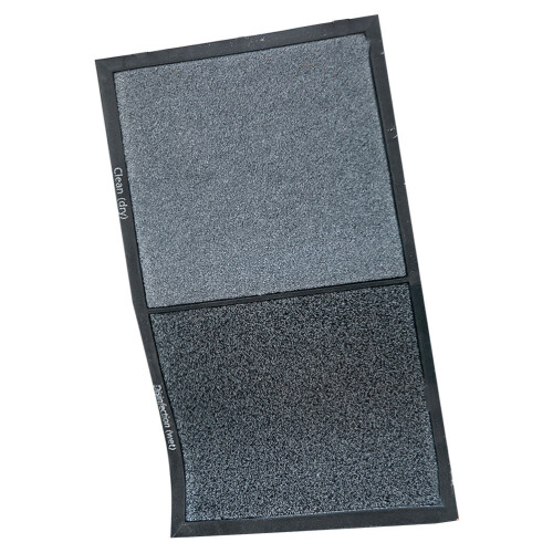 Indoor Wasserabsorbierende Fußmatte Grau 1 Set 2