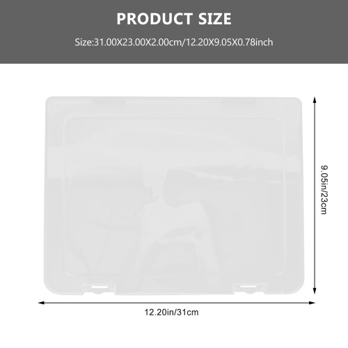 File Storage Box Mit Deckel Transparent 1