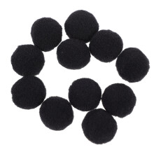 Dekorative Pompom Bälle Schwarz Polyester 500 1,2 Zoll