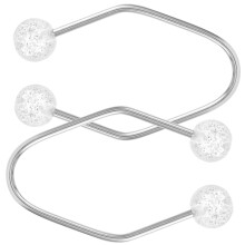 2St Dimple Trainer Sportmassagegerät Kunstperle Weiß
