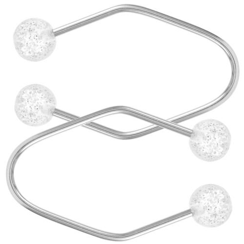 2St Dimple Trainer Sportmassagegerät Kunstperle Weiß
