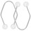 2St Dimple Trainer Sportmassagegerät Kunstperle Weiß 5
