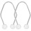 2St Dimple Trainer Sportmassagegerät Kunstperle Weiß 3