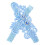 1Paar Bruids Wedding Set Sky-Blue Riem Elastisch Kant Decor 4