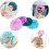 4 Pack Elastic Reusable Shower Caps Double Waterproof Layer, Eco-Friendly Hair Protective Shower Caps - Solid Color 4