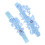 1Paar Bruids Wedding Set Sky-Blue Riem Elastisch Kant Decor 5