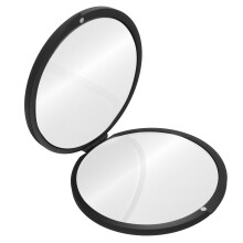 Mini Runde Flip Abdeckung Spiegel 82mm Tragbar Kompakt Für