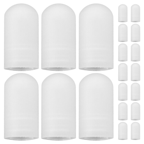 20 Stk Drumstick Tips Silikon Übematte Weiß