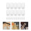 20 Stk Drumstick Tips Silikon Übematte Weiß 3