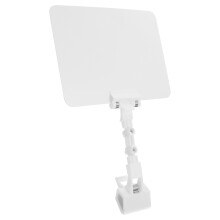 Clip-On Houders Voor Prijsaanduiding Wit PVC 1 Set