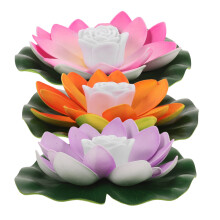 3 Stuks Kunststof Zwembad Lantaarn Licht Met Buddha Design