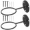 Raindrops Honkbal Display Stand Golfbalrek Zwart IJzer 2 Sets 4