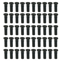 50Pcs Mountain Bike Bicycles Spoke Cap-50pc 13G black 13mm