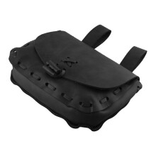 Medieval PU Leather Pouch Portable Purse Medieval-Black Color