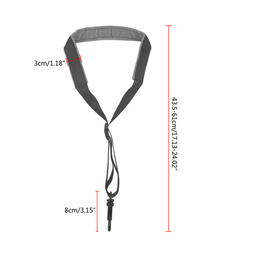 Saxophone Strap, Saxophone Neck Strap with Soft Sax Belt Padded 2