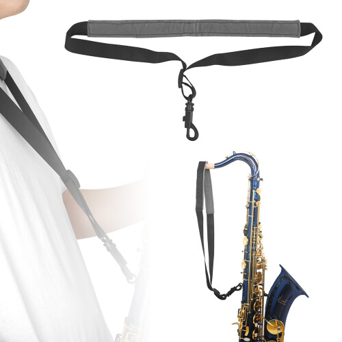 Saxophone Strap, Saxophone Neck Strap with Soft Sax Belt Padded 1