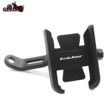 (Mirror type Black) Motorcycle Handlebar Mount for Mobile Phone & GPS Stand Bracket Compatible with YAMAHA Tricker XG250