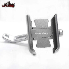(Mirror type Silver) Motorcycle Handlebar Mount for Mobile Phone & GPS Stand Bracket Compatible with YAMAHA Tricker XG250