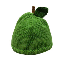 (Green lemon hat) 2000s Crochet Fruit Theme Hat Knitted Skull Hat with Lovely Fruit Shape Design For Women Girls Cold Weather Wear Headpiece