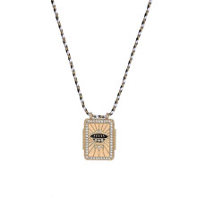 (flying saucer 5) Adjustable Tarot Card Pendant Necklace Occult Tarot Card Sign Necklace Accessories for Individualized Fashion Statement
