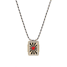 (Psychedelic 7) Adjustable Tarot Card Pendant Necklace Occult Tarot Card Sign Necklace Accessories for Individualized Fashion Statement