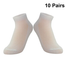 Mlins 10 Paar Ersatzsocken Bequeme Reisegröße 2 Weiß