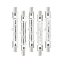 5 Pack R7s 118mm 300w 230v R7s Halogen Linear Light Bulb Dimmable Halogen Lamp for Construction Work Lighting Bulbs