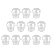 100 Verdickte Mehrzweck Dessertbecher Mit Deckel Transparent