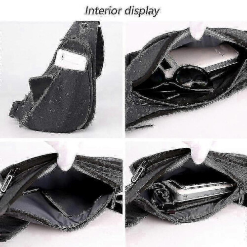 (Left shoulder black) Waterproof Single-shoulder Diagonal Travel Backpack 2
