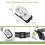 Super Bright USB Rechargeable LED Headlamp with Sensor Switch for Runners 2