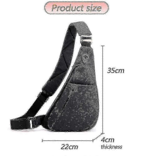 (Left shoulder black) Waterproof Single-shoulder Diagonal Travel Backpack 1