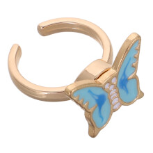 Stress Relief Fidget Ring Blau Alloy Kinder Finger Ring Schmuck