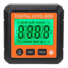 (Style 2) Digital Level Box with Magnet Electronic Angle Gauge Inclinometer Protractor for Woodworking and Auto Repair
