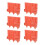 Privacy Zaunpaneele Rot Kunststoff 6 7
