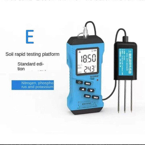 (Nutrient) 7 in 1 Soil Tester for pH EC NPK Humidity Temperature LCD Display Modbus Protocol for Garden Soil Testing 1