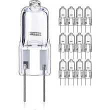 12-pcs 50w GY6.35 G6.35 Halogen Dimmable 12v Bi-pin Base T4 G6.35 820lm Stage Lighting Bulbs