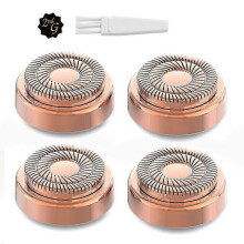 Facial Hair Remover Replacement Heads for Hair Removal Devices Compatible with Certain Brands - 4 Pieces for Flawless Hair Removal Solution