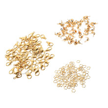 100Sets DIY Schmuckzubehör Set Mit Goldenen Karabinerverschlüssen