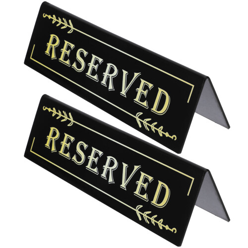 2 Tafelreserveringsteken Gereserveerde Zitplaatsen 2