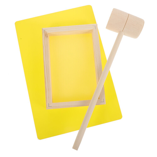 4 Sets Papiermakerframe Met Hamerbasisplaat 2