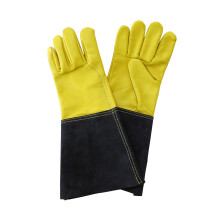 Kent & Stowe Leather Gauntlet Long Sleeve Gardening Gloves Fleece Lined Medium