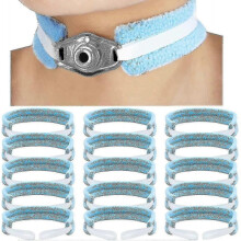 15 Pcs Adjustable Tracheostomy Tube Holder Soft Reusable Care Kits for Men And Women One Size