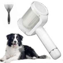 Electric Pet Grooming Brush for Long Haired Dogs Slicker Brush for Dogs Shedding High Efficiency Easily Cleaning Eco Friendly Portable Saves Time