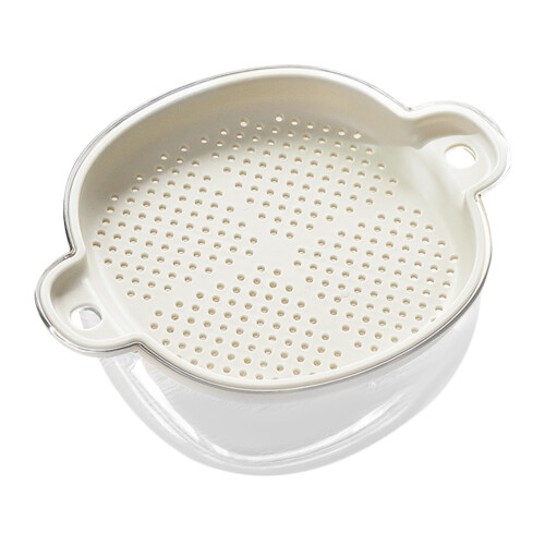 4Stück Doppelwandiger Abtropfbecher Gemüse Obstmuschel Halter