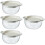 4Stück Doppelwandiger Abtropfbecher Gemüse Obstmuschel Halter 9