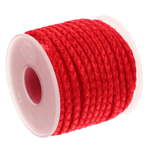 1Roll Rote Dekorative Bastelschnur Polyester Für Zwecke