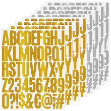 8 Bögen Farbige Alphabet Aufkleber Gegen Verblassen