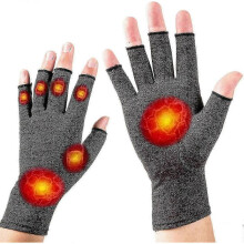 Compression Gloves for Pain Relief In Rheumatoid Osteoarthritis And Carpal Tunnel Fingerless Design for Hand Support