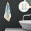3Stück Baumwolle Wasserbasiertes Baby Badezimmer Set 10